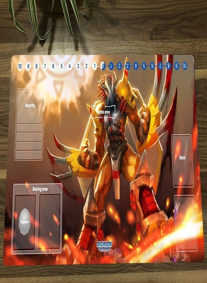 Mlikemat New DTCG Duel Playmat Digimon Wargreymon Anime Trading Card Game Mat Pad + Free Mat Bag - Image 4